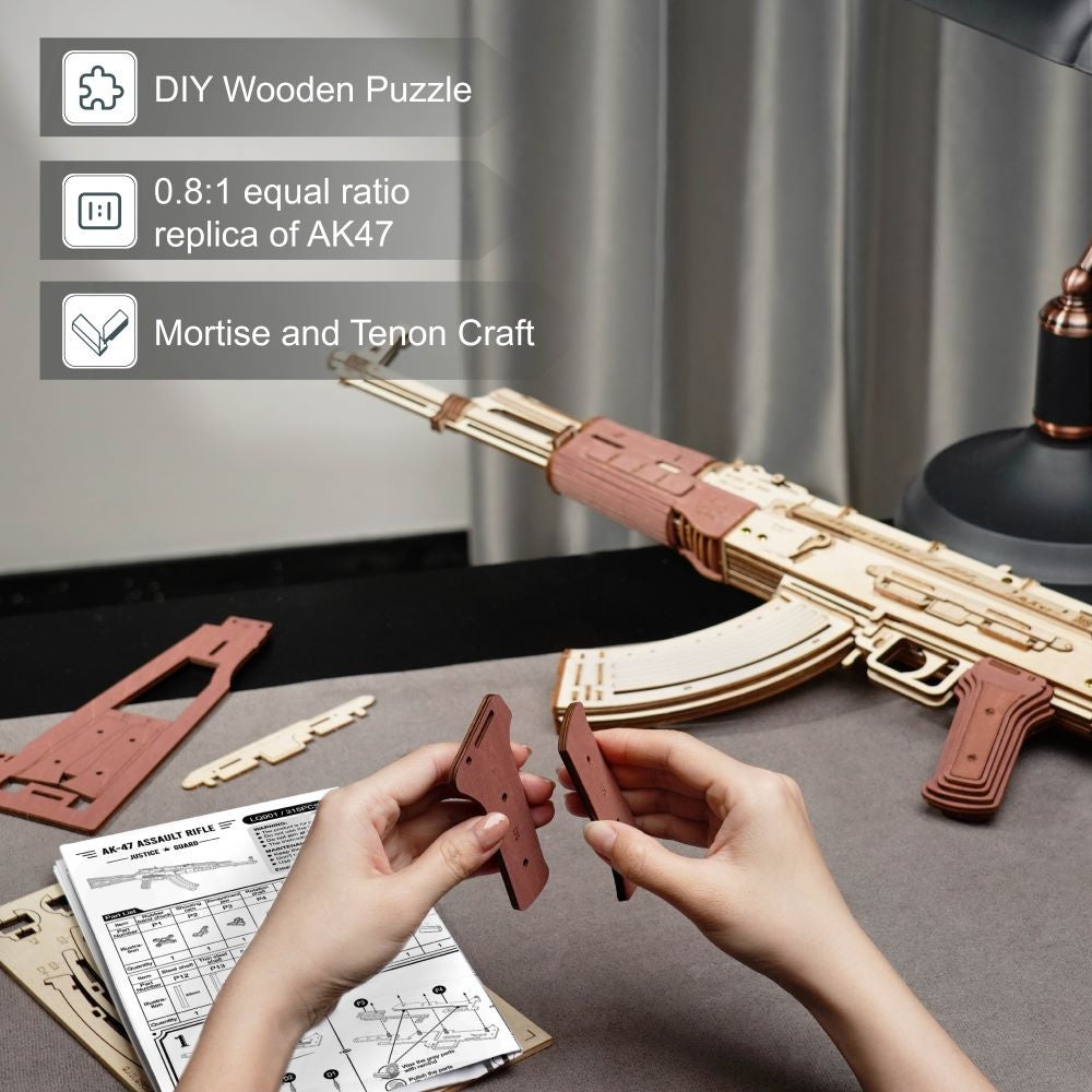 AX-Woody Rokr Puzzle Gun Toys