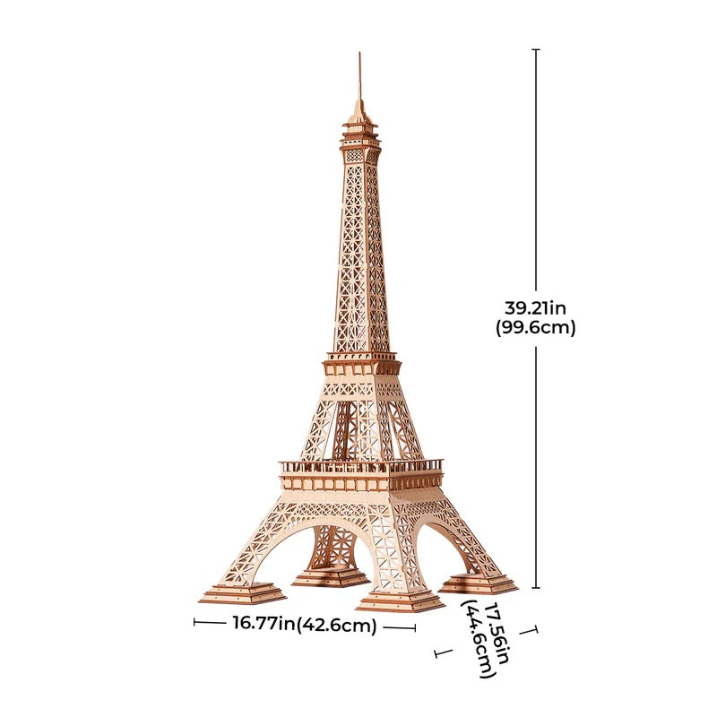 Rolife Eiffel Tower Plus 3D Wooden Puzzle, Only Supports TK And Independent Sites