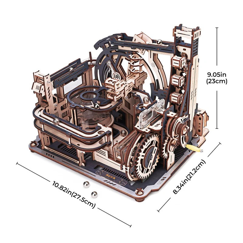 ROKR Marble Spaceport Marble Run 3D Wooden Puzzle, Only Supports TK And Independent Website Platforms