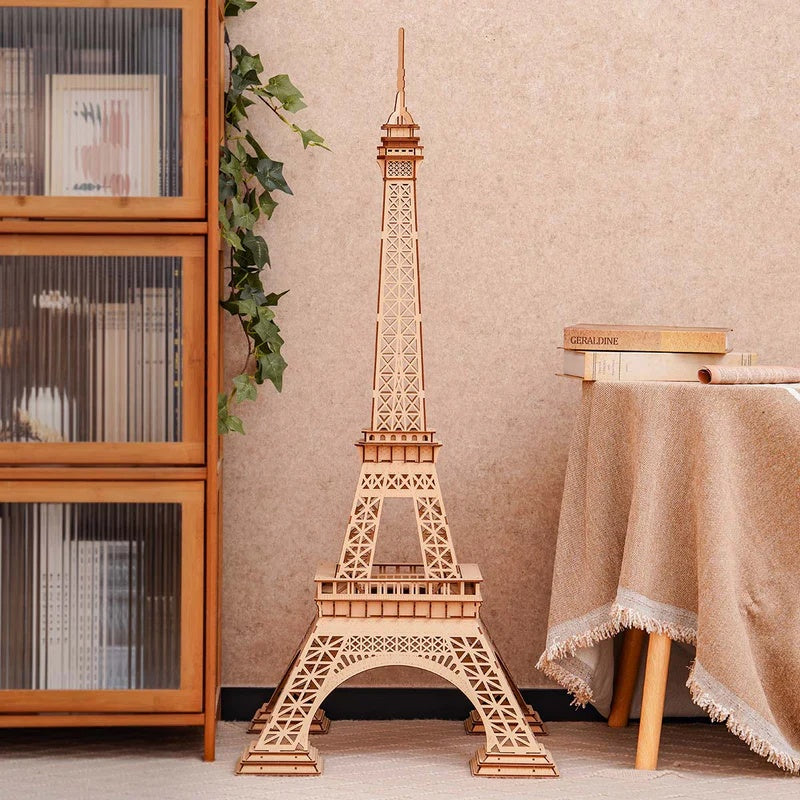 Rolife Eiffel Tower Plus 3D Wooden Puzzle, Only Supports TK And Independent Sites